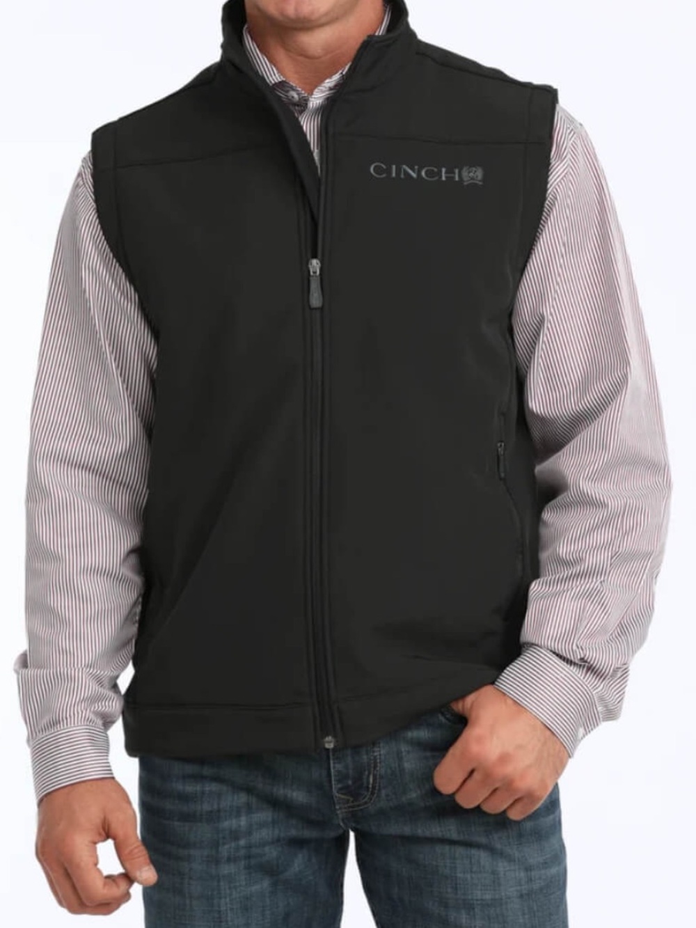 Cinch Mens Bonded Western Softshell Vest - Sz Large